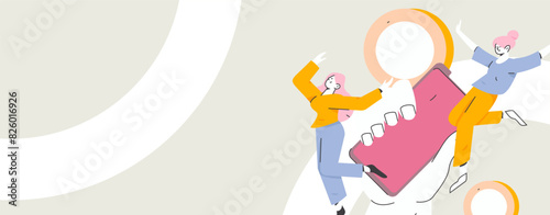 Internet financial management investment flat vector concept operation hand drawn illustration
