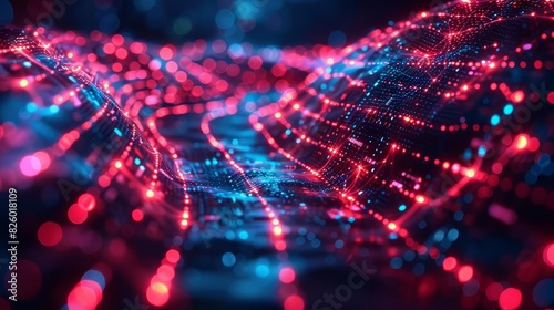 VPN Virtual Private Network, A VPN tunnel protecting data, side view, illustrating private browsing, digital tone, tetradic color scheme