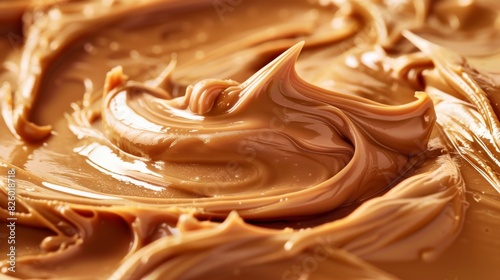salted caramel, the texture should be very smooth without any bumbs or waves and glossy