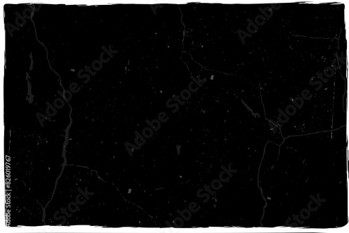 Old worn grunge photo, Vector pattern faded retro photo background, Grain wrinkles texture.