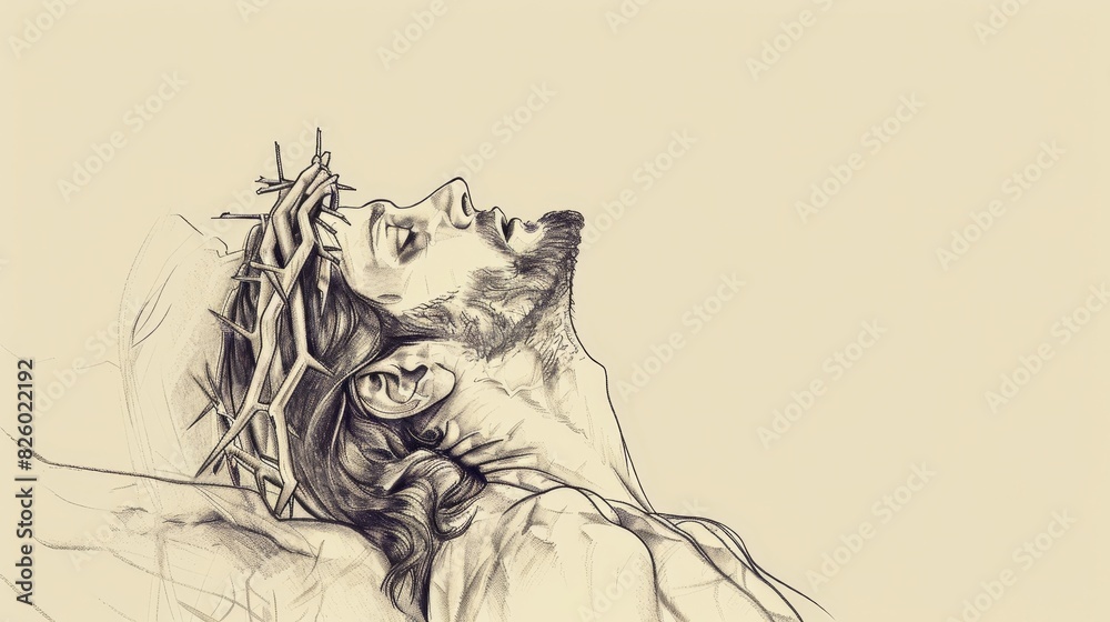 Jesus's Crucifixion, a Beautiful Biblical Illustration of Sacrifice and Spiritual Redemption Jesus's Crucifixion, a Beautiful Biblical Illustration of Sacrifice and Spiritual Redemption