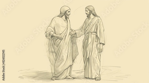 Biblical Illustration of Jesus Assisting in Difficult Decisions, Emphasizing His Guidance