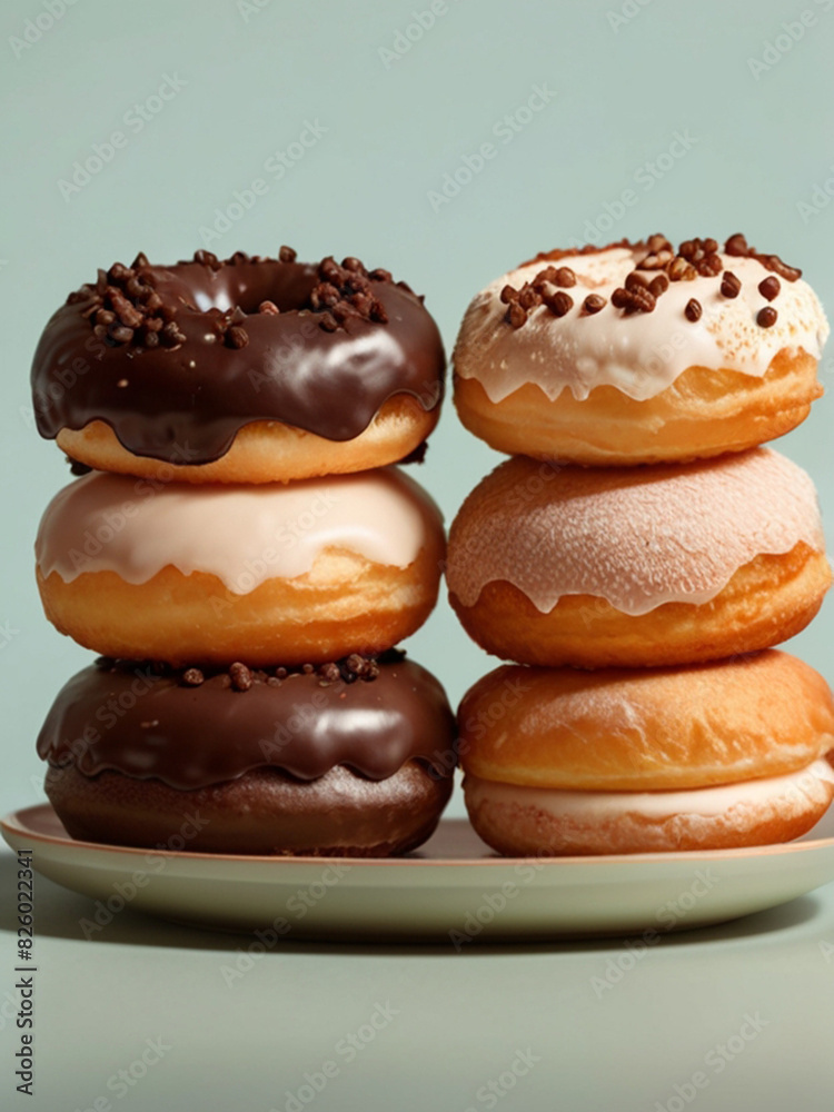 Distinctive fluffy carefully hand-crafted artisan donuts Distinctive fluffy carefully hand-crafted artisan donuts