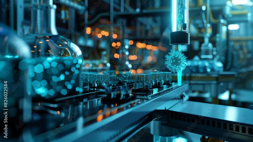 A nanofabrication facility futuristic technology A nanofabrication facility futuristic technology