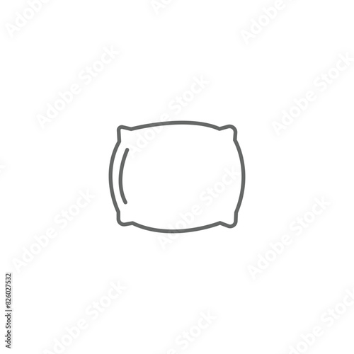 Pillow icon vector flat style trendy
