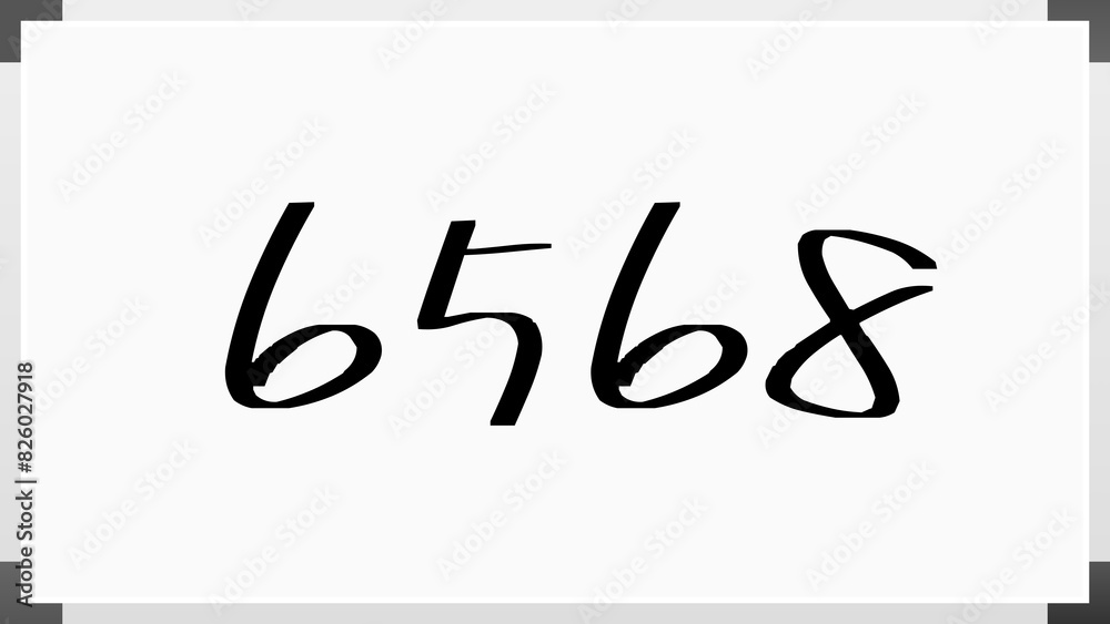 6568年のホワイトボード風イラスト 6568年のホワイトボード風イラスト