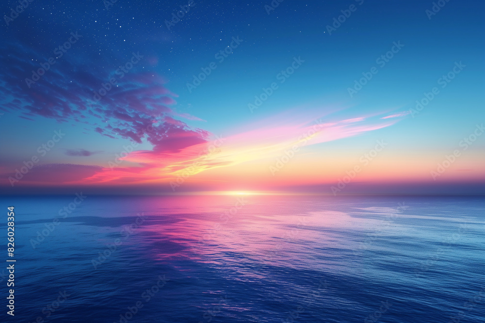 Obraz premium sunset over the ocean