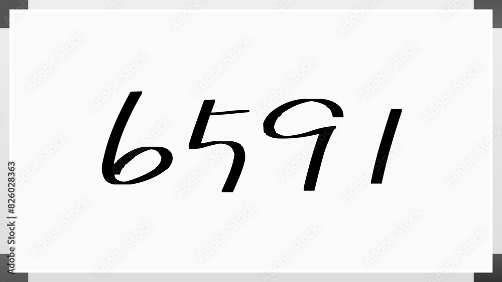 6591年のホワイトボード風イラスト 6591年のホワイトボード風イラスト
