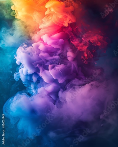 An ethereal dreamscape of swirling vibrant hues.