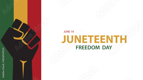 Juneteenth Background design,Juneteenth Freedom Day Abstract Background, Banner, Poster, Greeting Card.