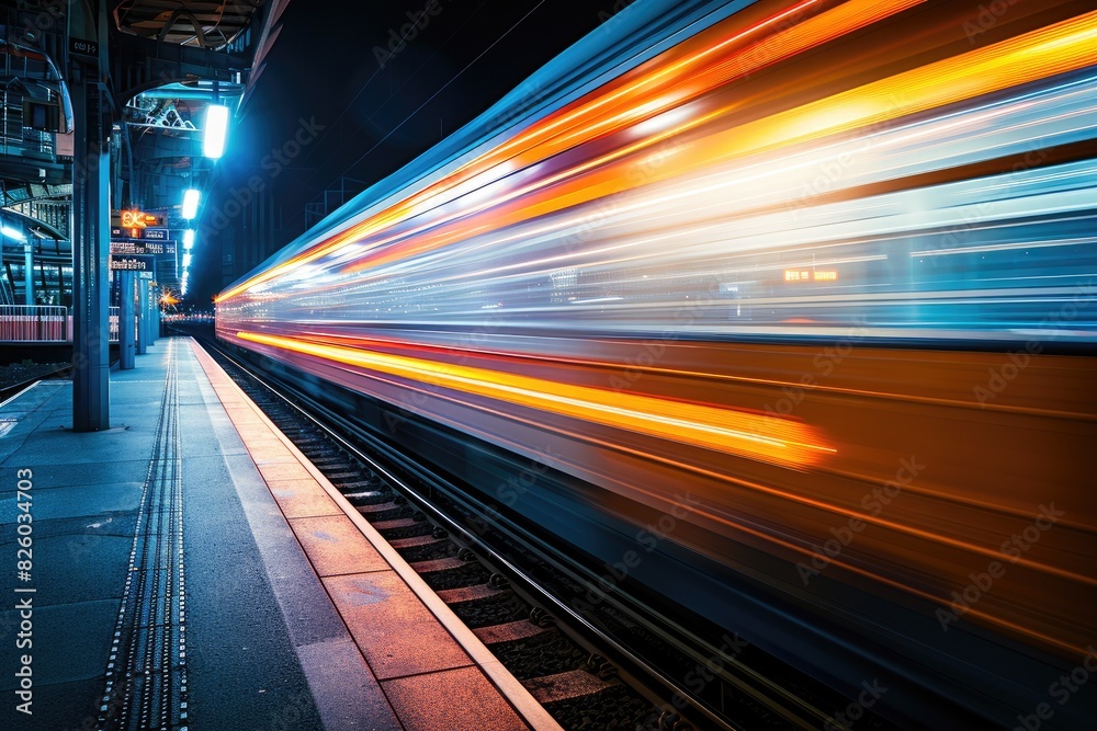 Nighttime Train Whizzing By Nighttime Train Whizzing By
