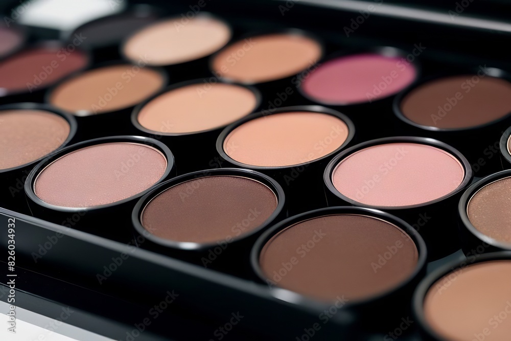 An enticing array of eyeshadow hues in a cosmetics store, offering a spectrum of possibilities for every makeup enthusiast. The display showcases the diversity and vibrancy of beauty trends. An enticing array of eyeshadow hues in a cosmetics store, offering a spectrum of possibilities for every makeup enthusiast. The display showcases the diversity and vibrancy of beauty trends.