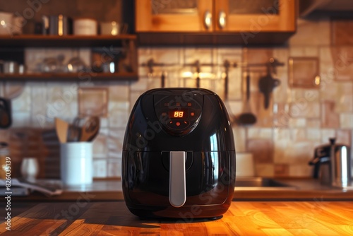 Air Fryer Displayed Vertically  Innovative Cooking Solution