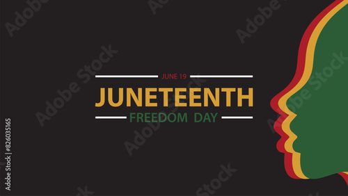 Juneteenth Background design,Juneteenth Freedom Day Abstract Background, Banner, Poster, Greeting Card.