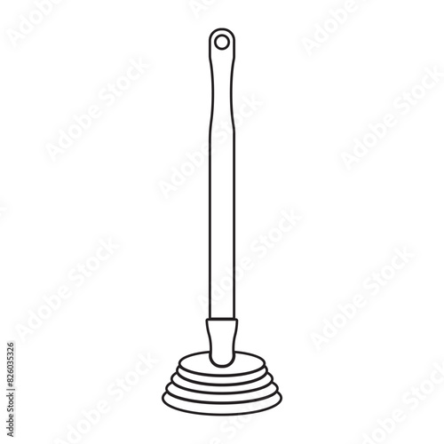 Toilet plunger icon