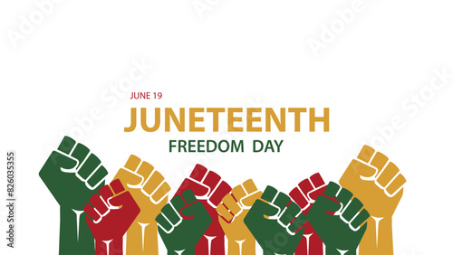 Juneteenth Background design,Juneteenth Freedom Day Abstract Background, Banner, Poster, Greeting Card.