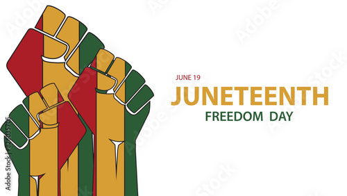 Juneteenth Background design,Juneteenth Freedom Day Abstract Background, Banner, Poster, Greeting Card.
