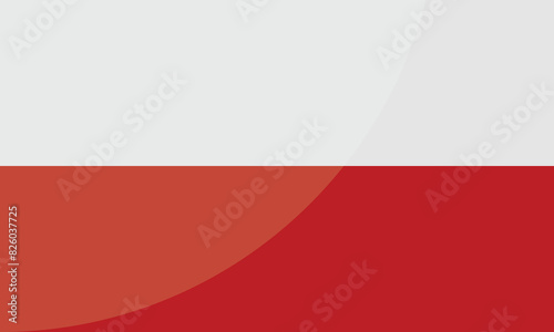 Poland National Flag for background, backdrop. Vector illustration photo