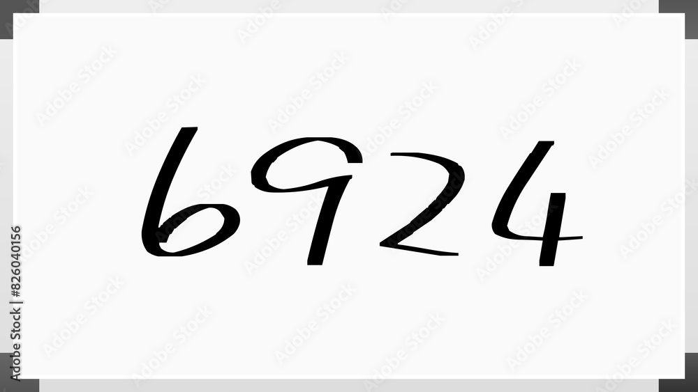 6924年のホワイトボード風イラスト 6924年のホワイトボード風イラスト