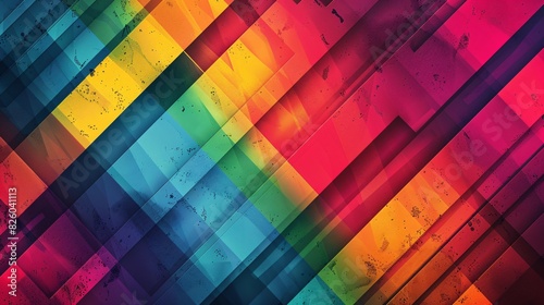 Rainbow striped pattern background