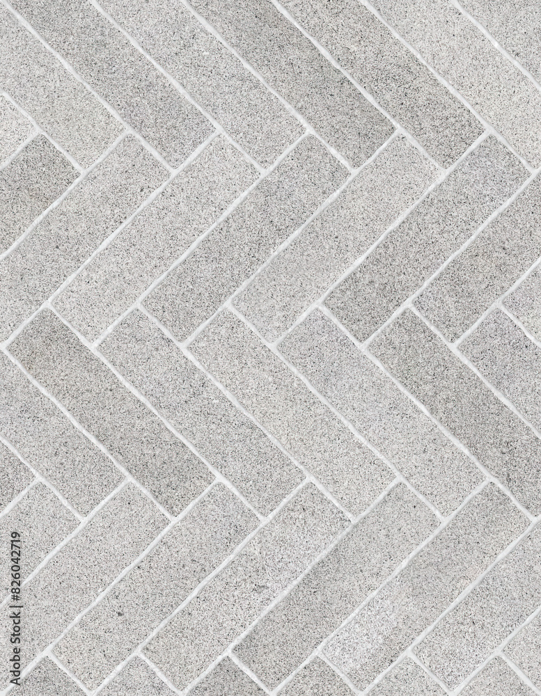 Fototapeta premium seamless stone texture gray tone granite arranged in a herringbone pattern