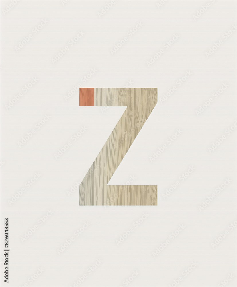 z on a plain background, paper texture z on a plain background, paper texture