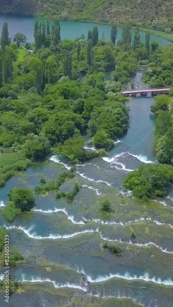 Aerial view of beautiful Croatia landscape Aerial view of beautiful Croatia landscape
