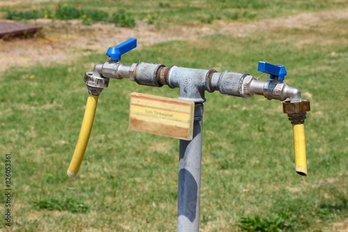 Wasserhahn, Zapfstelle, Hydrant zur Bewässerung