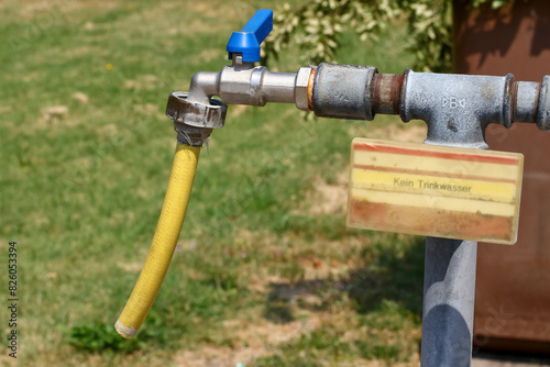 Wasserhahn, Zapfstelle, Hydrant zur Bewässerung