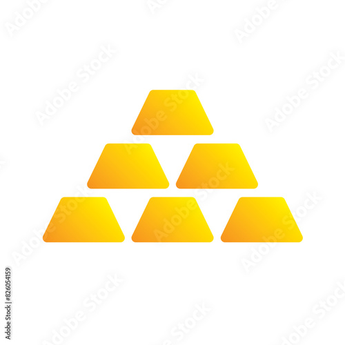 Banking background, stack of gold bars
