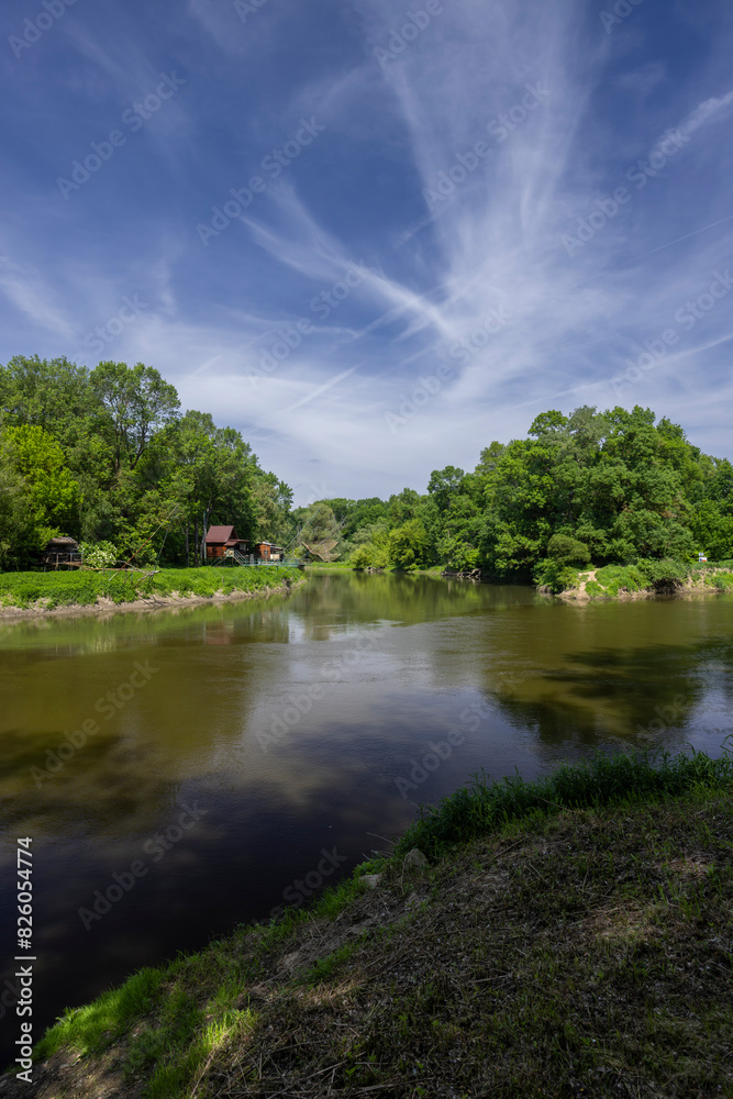 Confluence of Morava and Dyje rivers, Zahorie (CHKO Zahorie), triple border of Austria, Slovakia and Czech Republic Confluence of Morava and Dyje rivers, Zahorie (CHKO Zahorie), triple border of Austria, Slovakia and Czech Republic