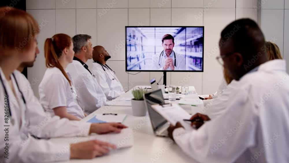 Physician Doctor Video Conference Learning Webinar Group Physician Doctor Video Conference Learning Webinar Group