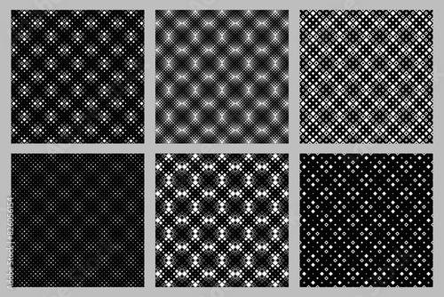 Square pattern background set - geometrical  vector graphic from diagonal squares