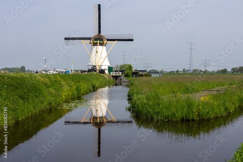 dutch windmill in the country