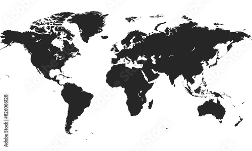 Fototapeta Naklejka Na Ścianę i Meble -  world map, map of the world, earth, supply chain, business, international trade, vector