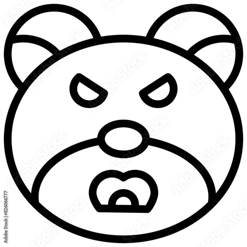 CRY,feelings,Bear,emotion,animal,09.svg