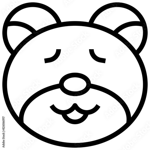 RELAX,Bear,feelings,emotion,animal.svg