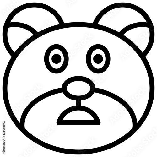 SHOCKED,Bear,feelings,emotion,animal.svg