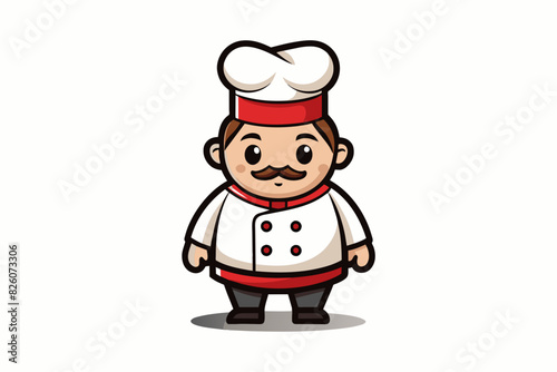 A chef pique vector artwork illustration 