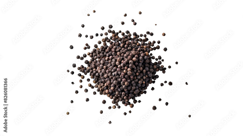 Ground Black Peppercorns Scattered, A top view of a scattered pile of ground black peppercorns, Black Peppercorns Ground Black Peppercorns Scattered, A top view of a scattered pile of ground black peppercorns, Black Peppercorns