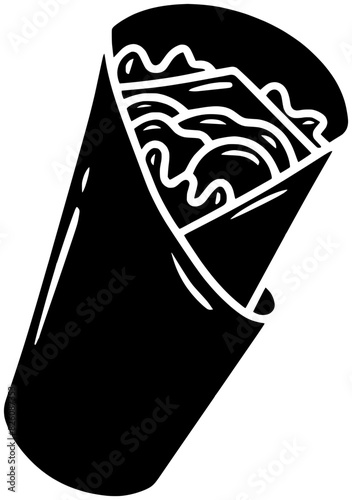 food illustration snack silhouette chicken logo sandwich icon kebab outline meal lunch fast meat turkish salad dinner dish restaurant shape wrap sauce barbecue for vector graphic background