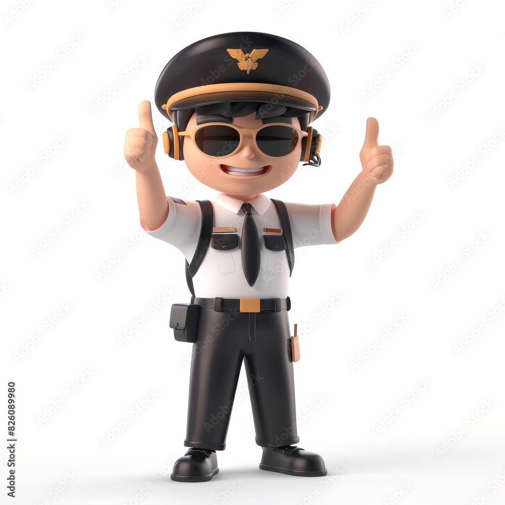 Police Officer Giving Thumbs Up Police Officer Giving Thumbs Up
