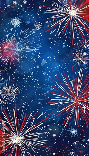 July 4th United States Independence Day abstract poster background smartphone wallpaper lockscreen