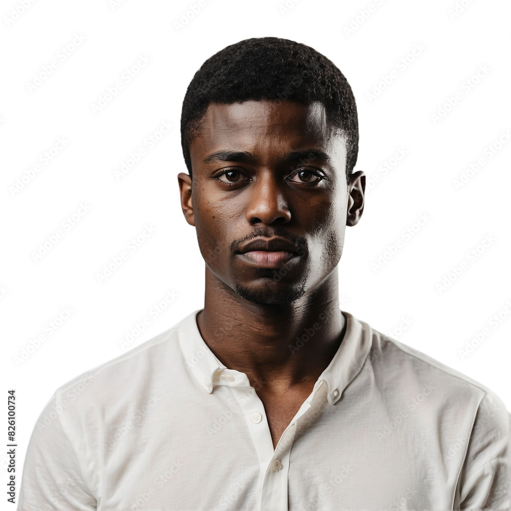 Portrait of a handsome young black man smiling Portrait of a handsome young black man smiling