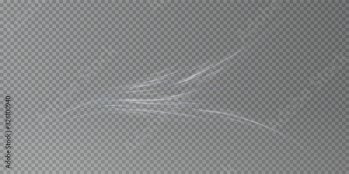Stream of fresh wind png. Imitation of the exit of cold air from the air conditioner. Cold winter wind texture. Holiday vector blizzard. Christmas effect of a cold blizzard. Vector PNG.	
	
