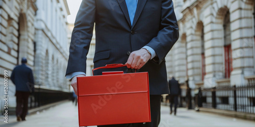 simple plastice tool case with man holding background