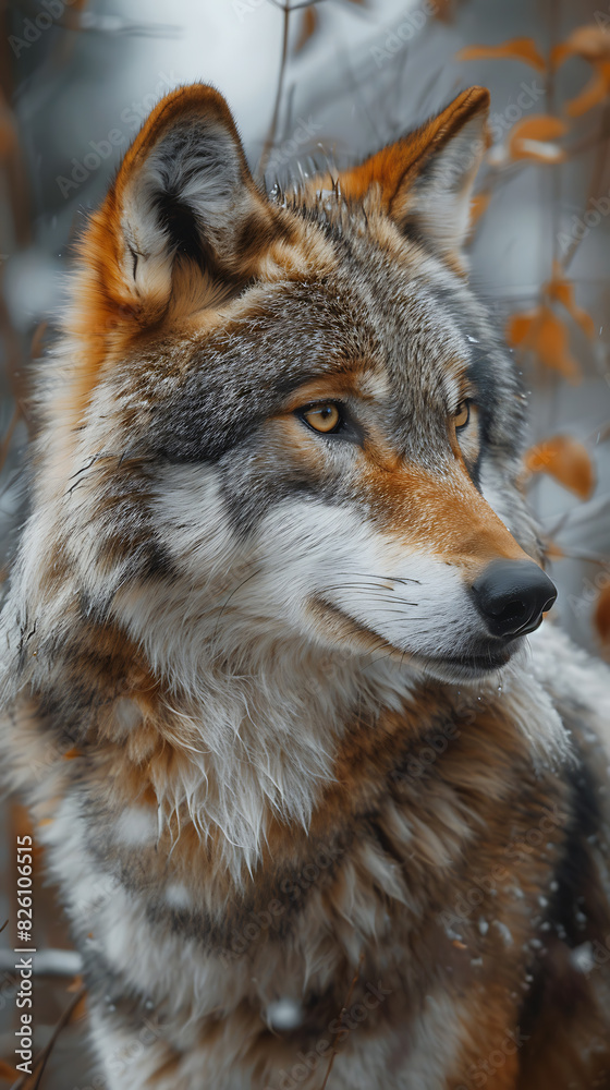 Fototapeta premium wolf in the forest