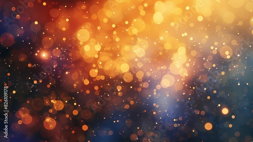 A macro shot of a particle in an abstract background, with a color grade that adds warmth to the scene. photo