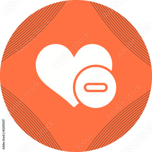 Negative Love Vector Icon