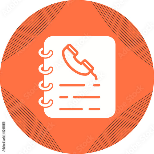 Phone Book Vector Icon